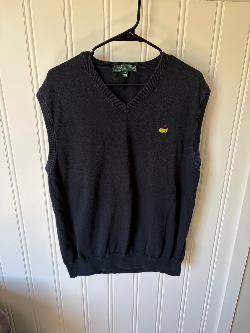 Masters Collection Men’s V-Neck Golfers Sweater Vest SZ XL Pima Cotton